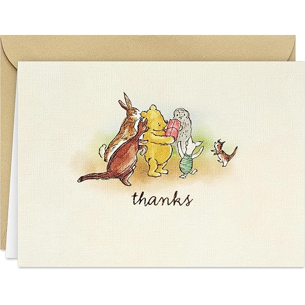 Winnie-the-Pooh Note Cards (14 cards, 15 self-sealing envelopes