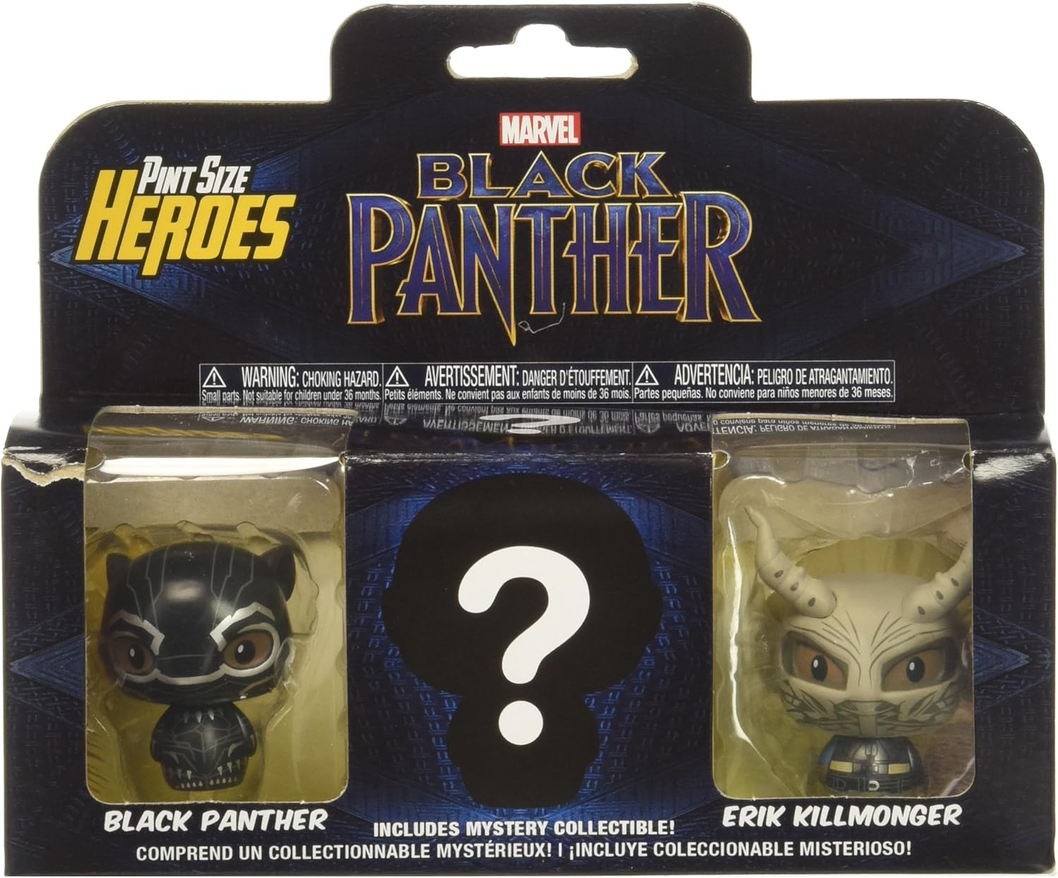 Funko Pint Sized Heroes: 3-Pack: Marvel: Black Panther, Multicolor