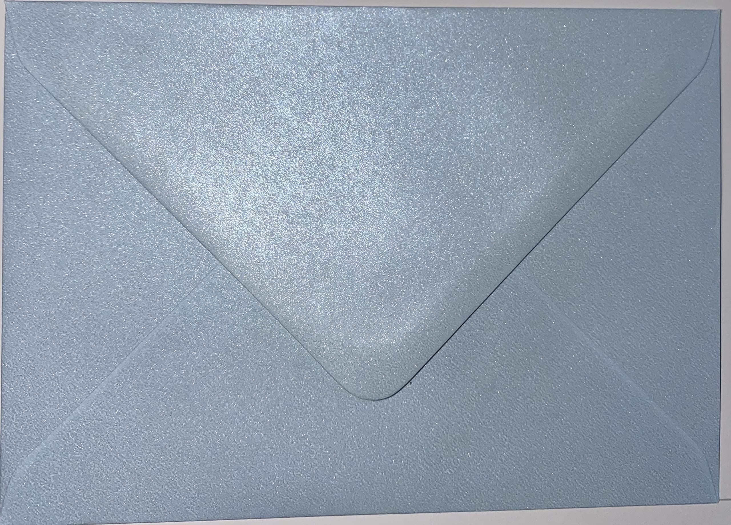 C5 Pearl Blue C5 Coloured Envelopes for A5 Greeting Cards Wedding Invitation Crafts 162x229mm- Pack of 10 envelopes (Pearl Blue)