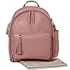 Image 2 - Skip Hop Diaper Bag Backpack: Greenwich Multi-Function Baby Travel Bag with Changing Pad and Stroller Straps, Vegan Leather, Dusty Rose