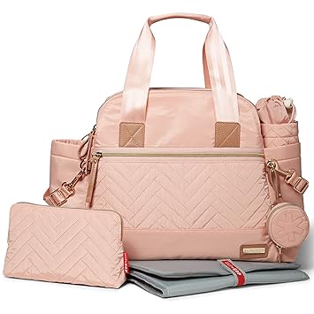 blush pink diaper bag