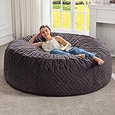 Hobestluk Bean Bag Chair Bean Bag Chairs for Adults Giant Bean Chairs with Removable Cover, Memory Foam BeanBag Chair Fluffy 