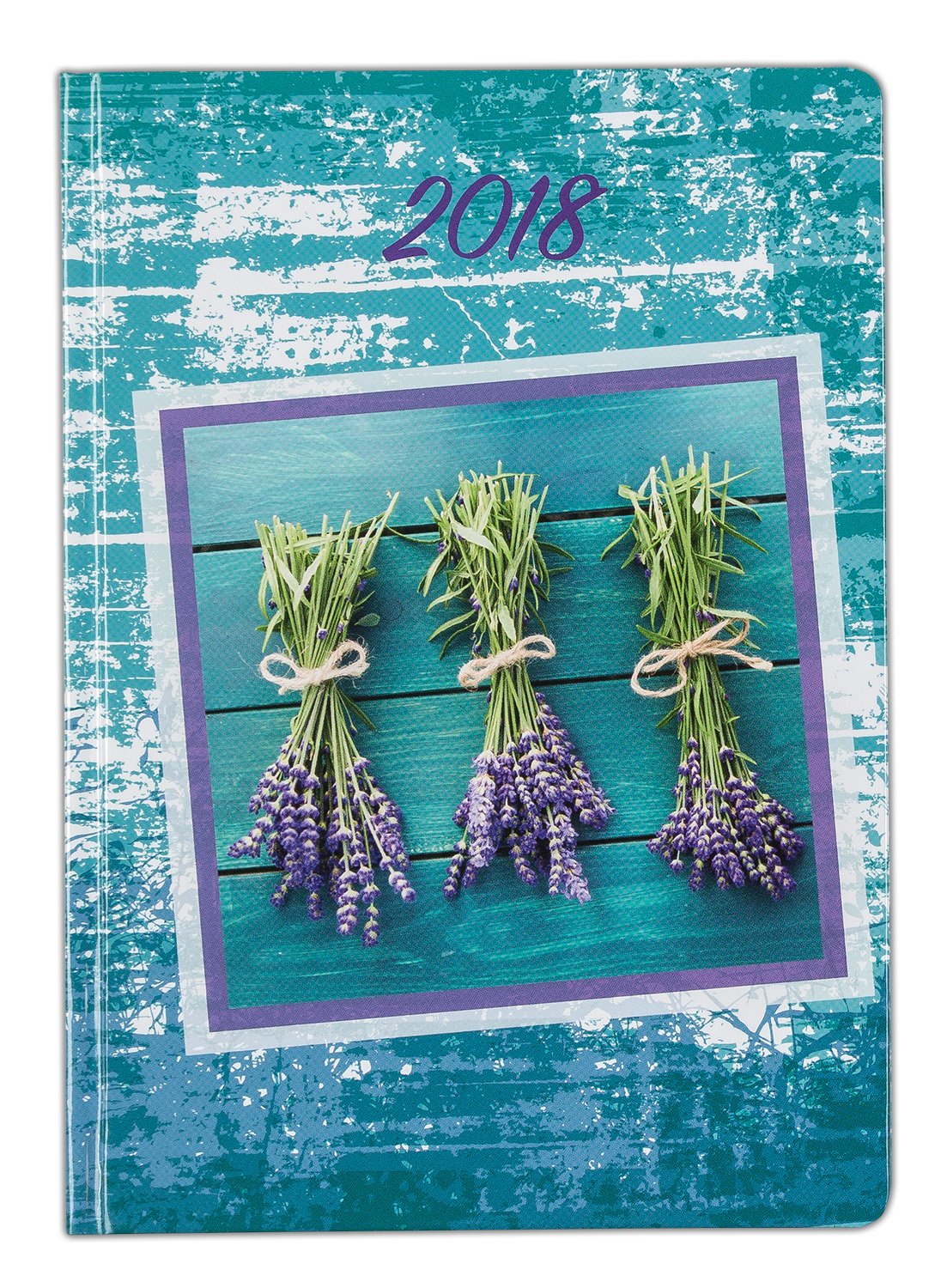 IDENA 10741 Mini Timer 2018, FSC Mix, A6, Natural, 144 Pages, Lavender