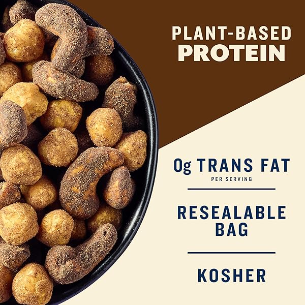 PLANTERS NUT DUOS, FLAVORED NUTS SNACK PACK – COCOA CASHEWS & ESPRESSO HAZELNUTS 5OZ
