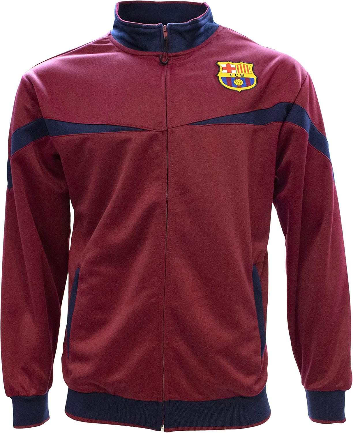 Fc Barcelona Track Jacket Official Licensed Color Burgundy at Amazon