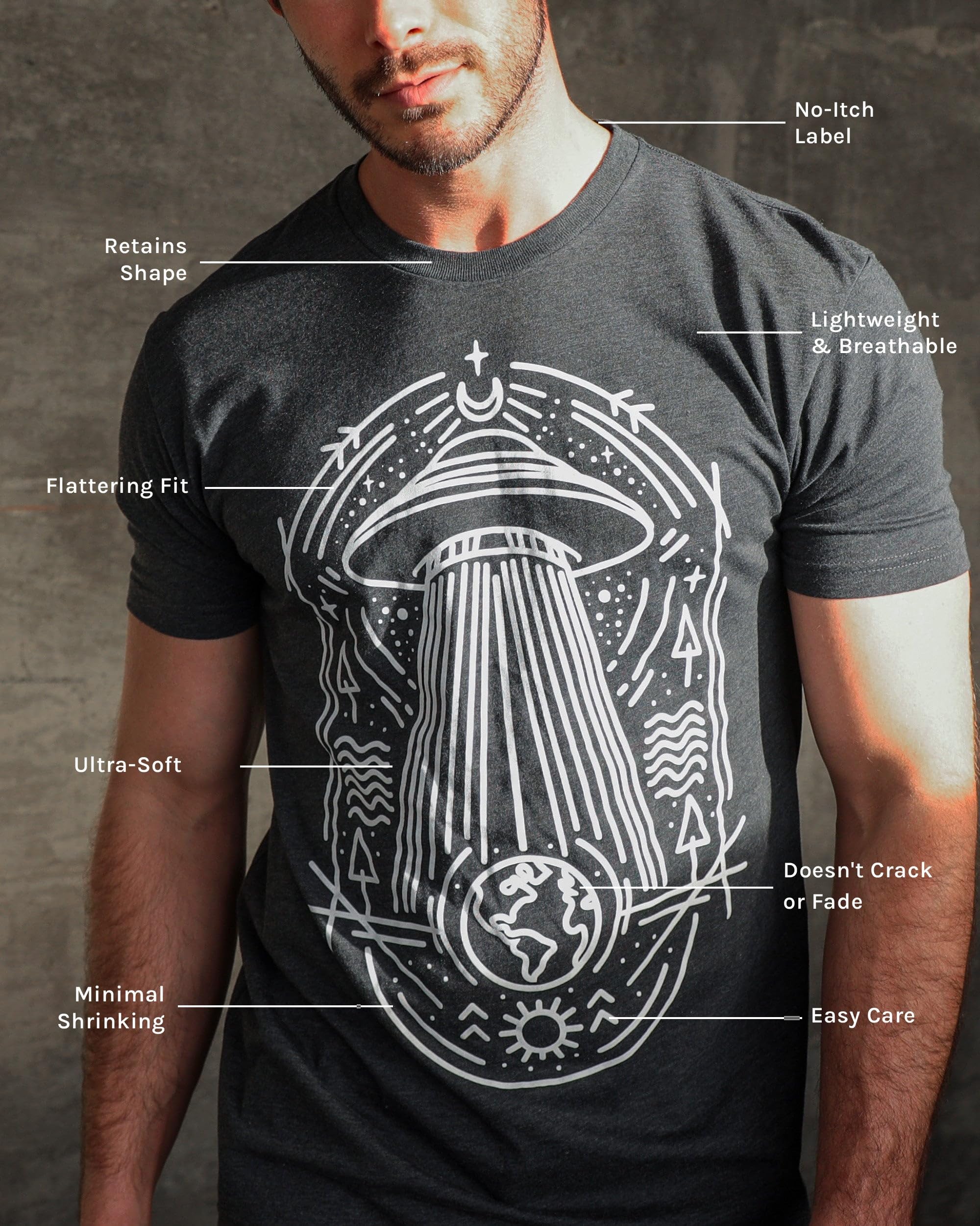 INTO THE AM Cool Graphic T-Shirts for Men S - 4XL Premium Quality Unique Graphic Art Tees
