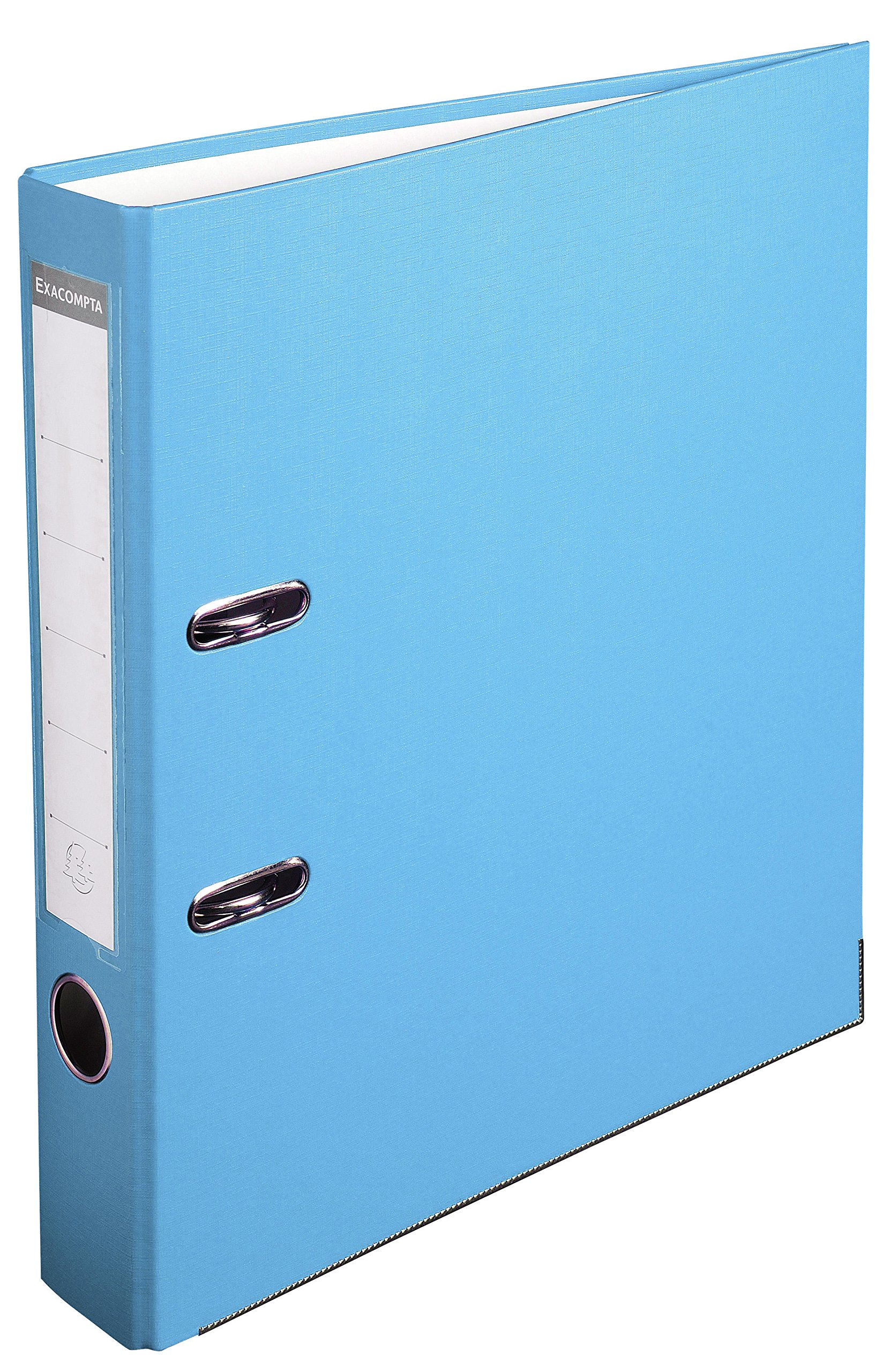 Exacompta - Ref 915412B - PP Lever Arch File - 320 x 290mm in Size, Suitable for Storing A4 Documents, 50mm Spine, Reinforced Finger Pull & Bottom Edge - Light Blue