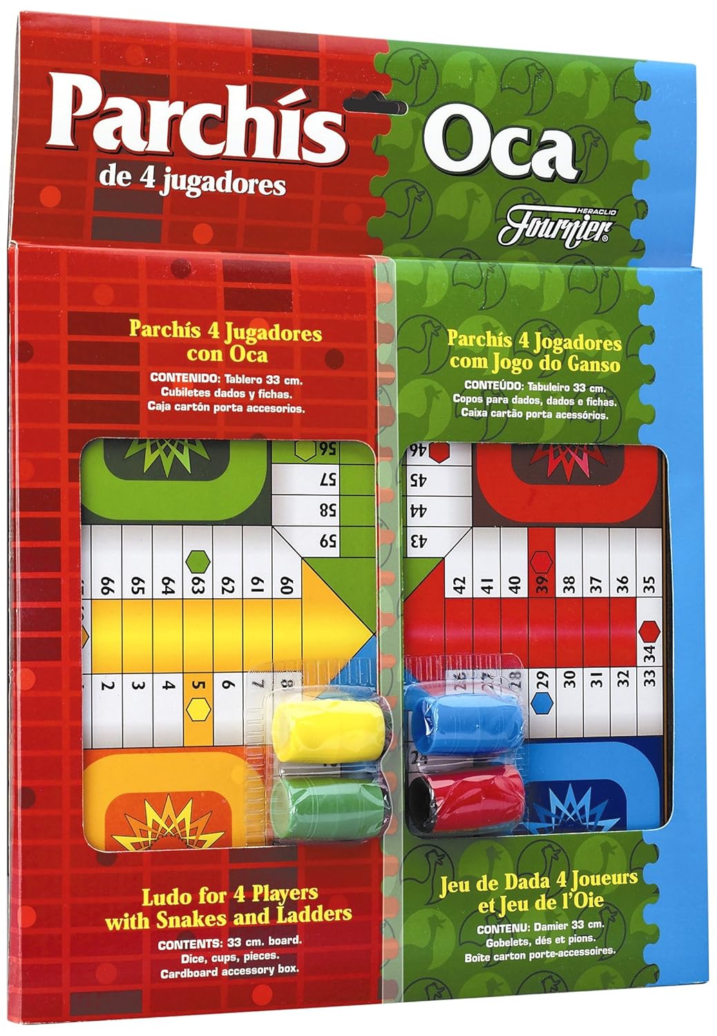 Fournier Parchís Oca Con Tablero Y Fichas Blister