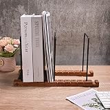 Yorkmills Vinyl Record Storage Rack Solid Walnut Display Shelf 50 LP Albums view 6