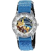 Disney The Princess & The Frog Kids' W002920 Beauty and Beast Analog Display Analog Quartz Blue Watch
