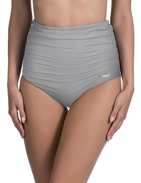 Feba Damen Hoch taillierte Bikinihose