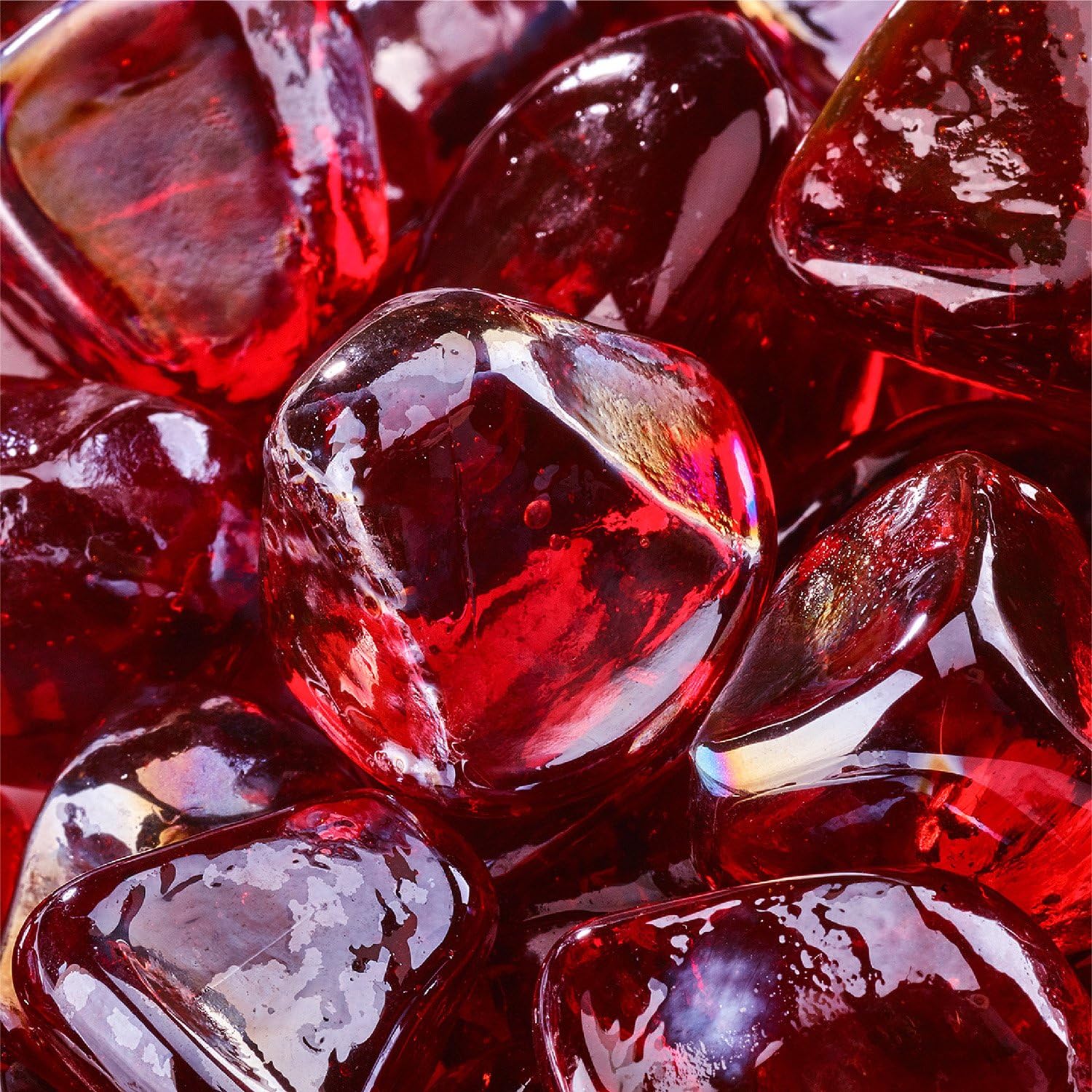 Amazon Com Ruby Fire Glass Diamonds For Indoor And Outdoor Fire