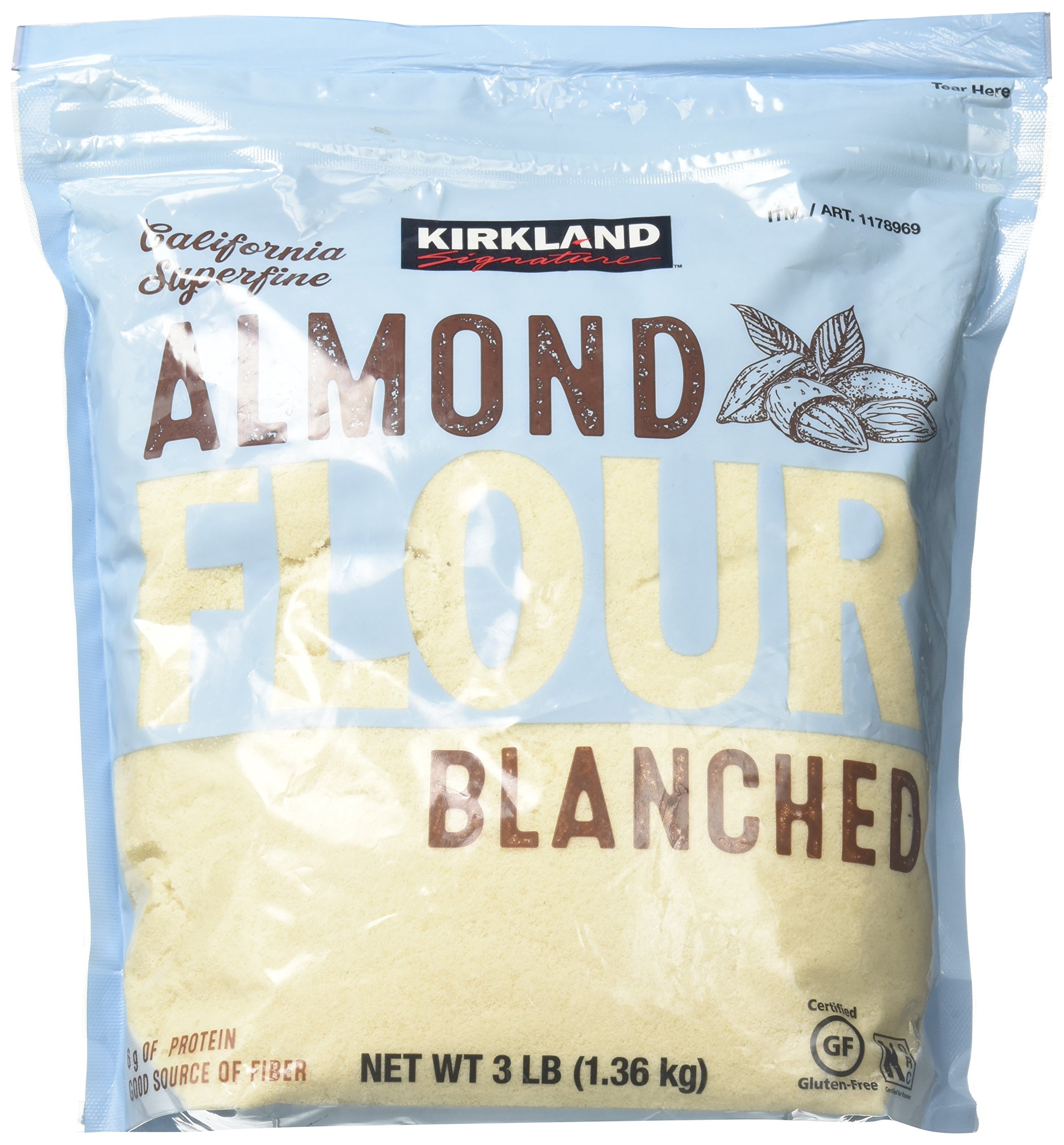 Kirkland Signature Almond Flour Blanched California Superfine, 3 Pound