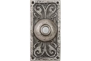Craftmade PB3037-AP Designer Surface Mount Lighted Doorbell LED Push Button, Antique Pewter (5.25"H x 2.63"W)