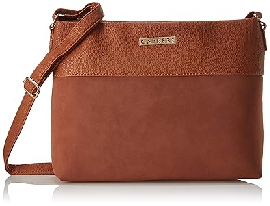 Caprese Glenn Womens Sling Bag (Tan)