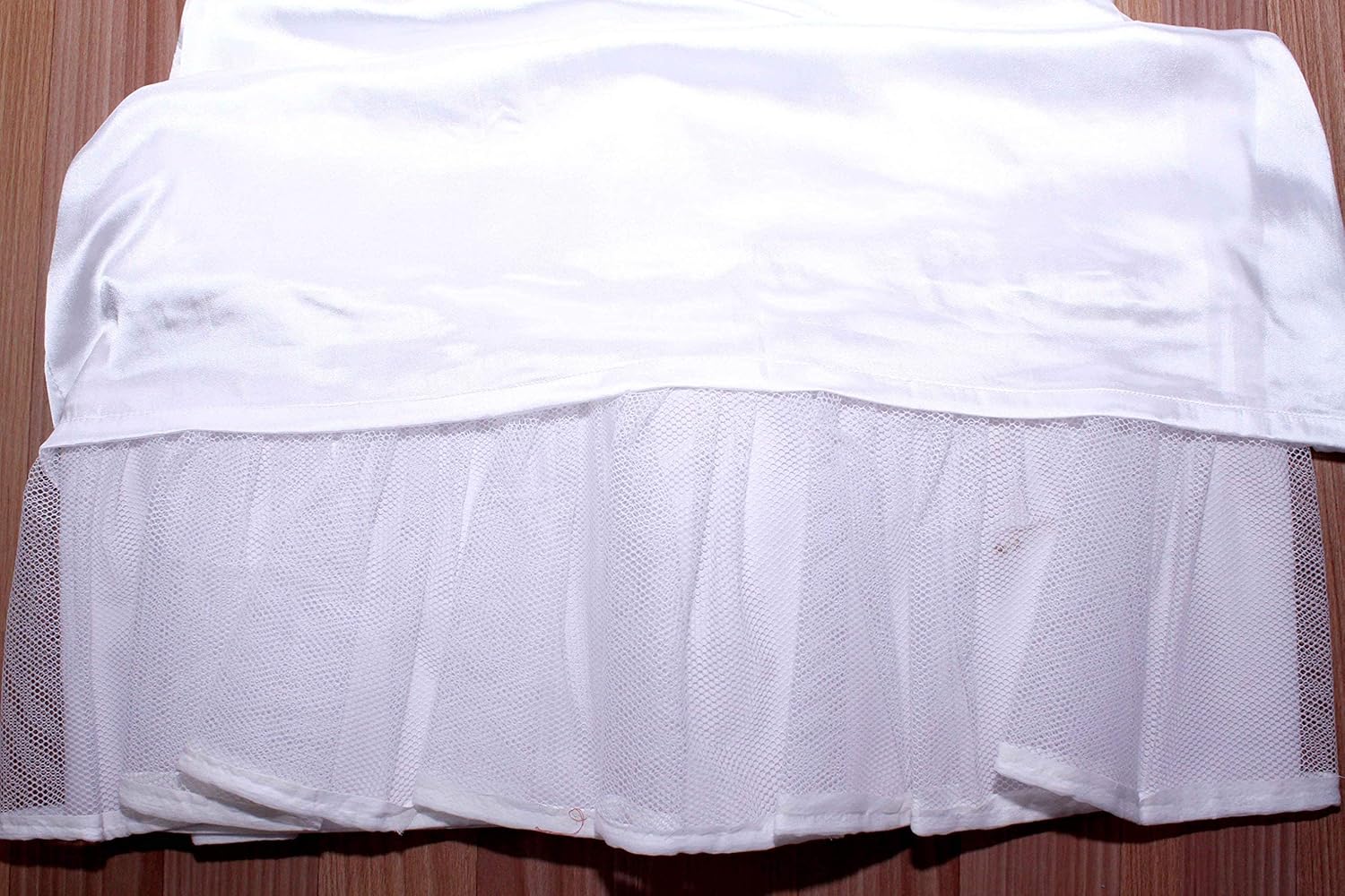 s.k. textiles women's satin cancan 3-layered petticoat (white, 44)