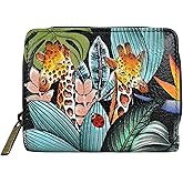 Anna by Anuschka Women’s Hand-Painted Original Leather RFID Double Compartment Wallet