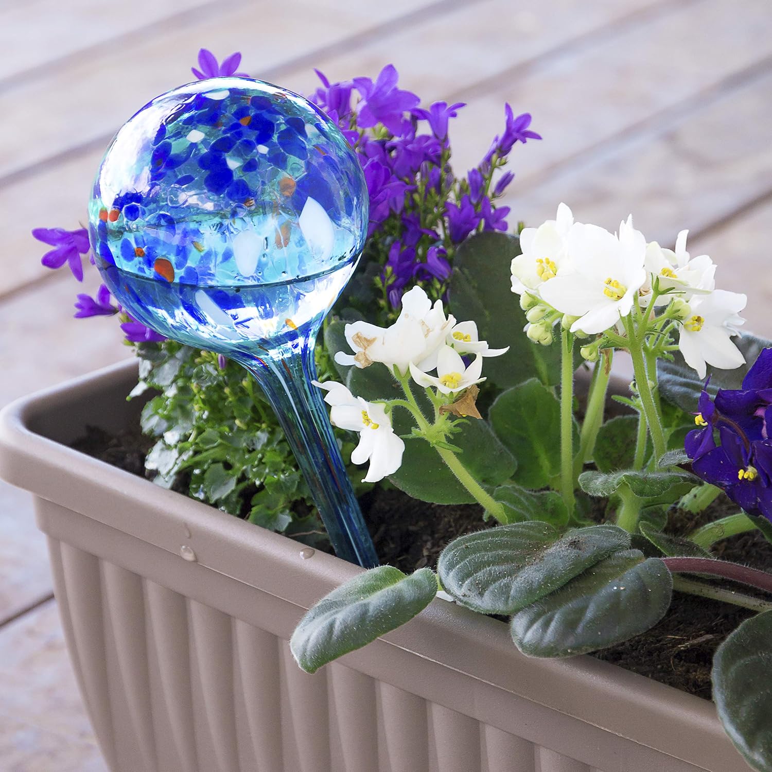Automatic Watering Globes Aqua·Loon InnovaGoods 2 Units, Blue, 350 ml - Image 5