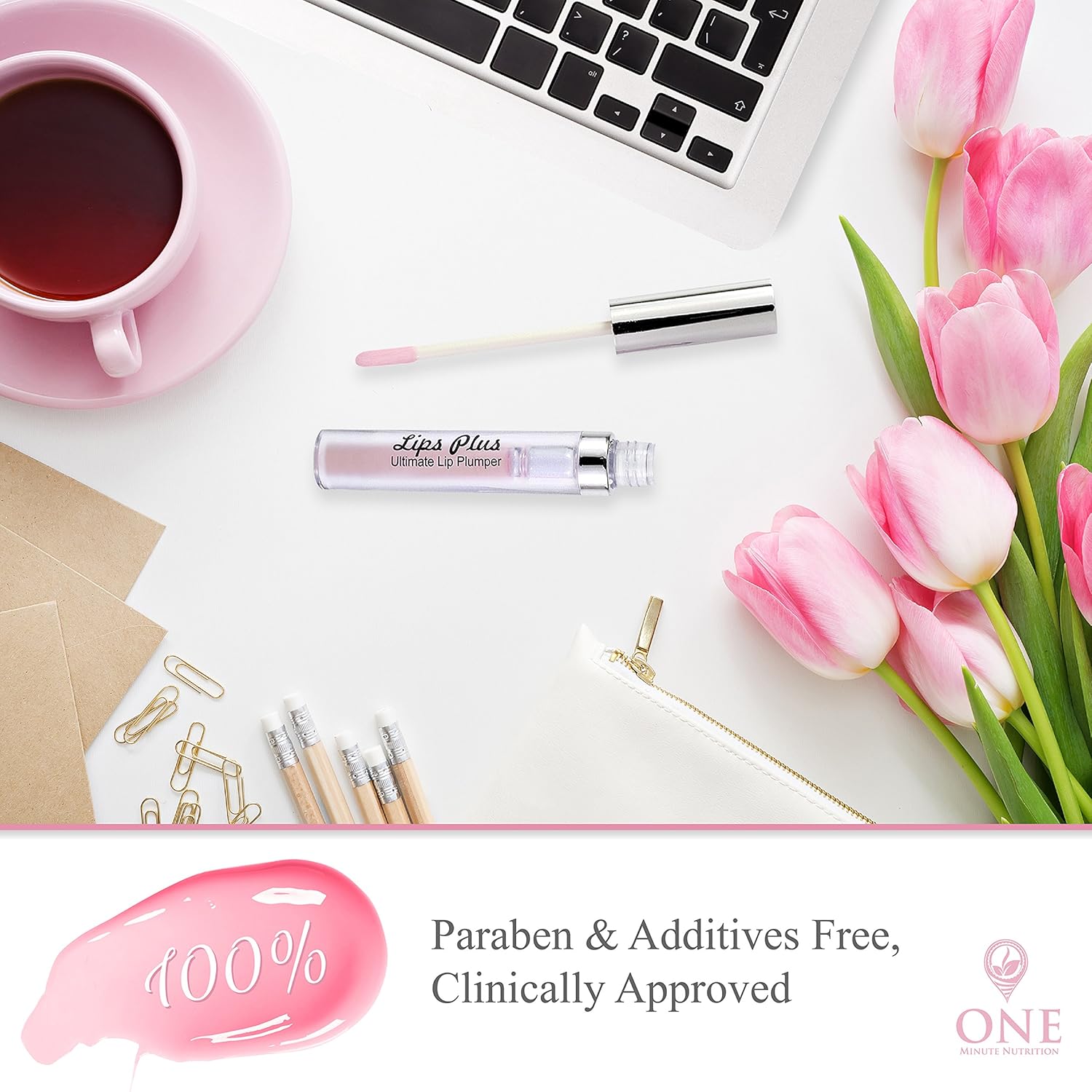 All-Natural Lip Plumper Gloss – Lip Plumpers That Really Work Give Fuller Lips Without Lip Fillers: Beauty