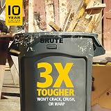 Rubbermaid Commercial Vented Brute Round Container 121 L Orange view 2