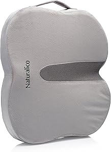 Seat Cushion for Office Chair - Pressure Relief Tailbone Pain Relief Cushion - Orthopedic Gel & Memory Foam Sciatica Pillow for Sitting - Coccyx Cushion for Car, Wheelchair, Computer and Desk Chair