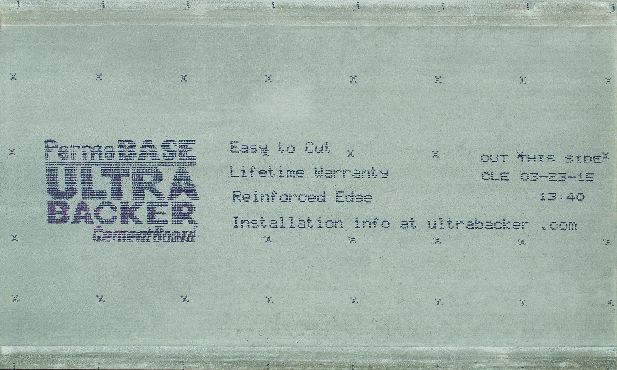 Ultrabacker 1/4 in. x 3 ft. x 5 ft. Cement Board