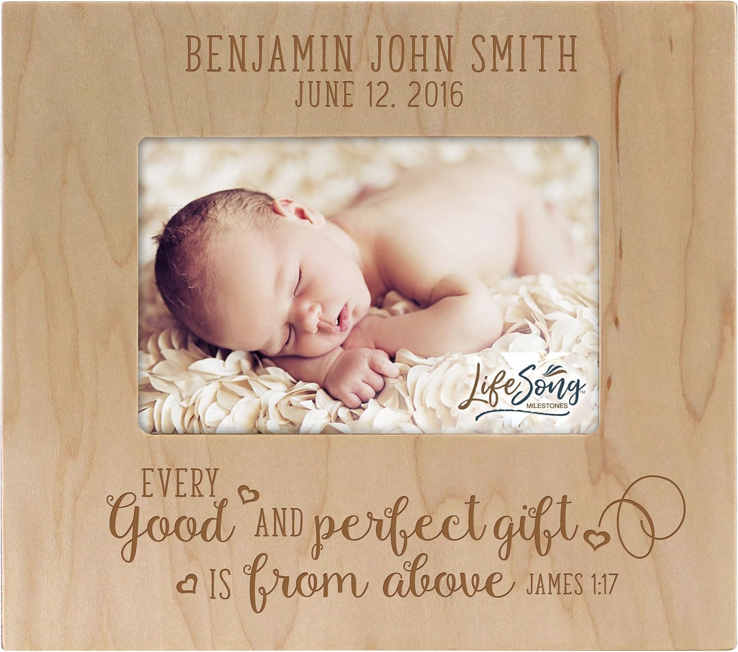 personalised baby birth frames