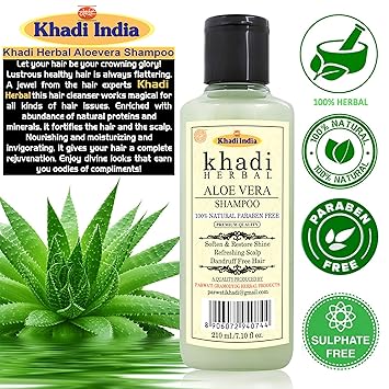 Buy Khadi Herbal Aloevera Shampoo Hair Cleanser For Shiny