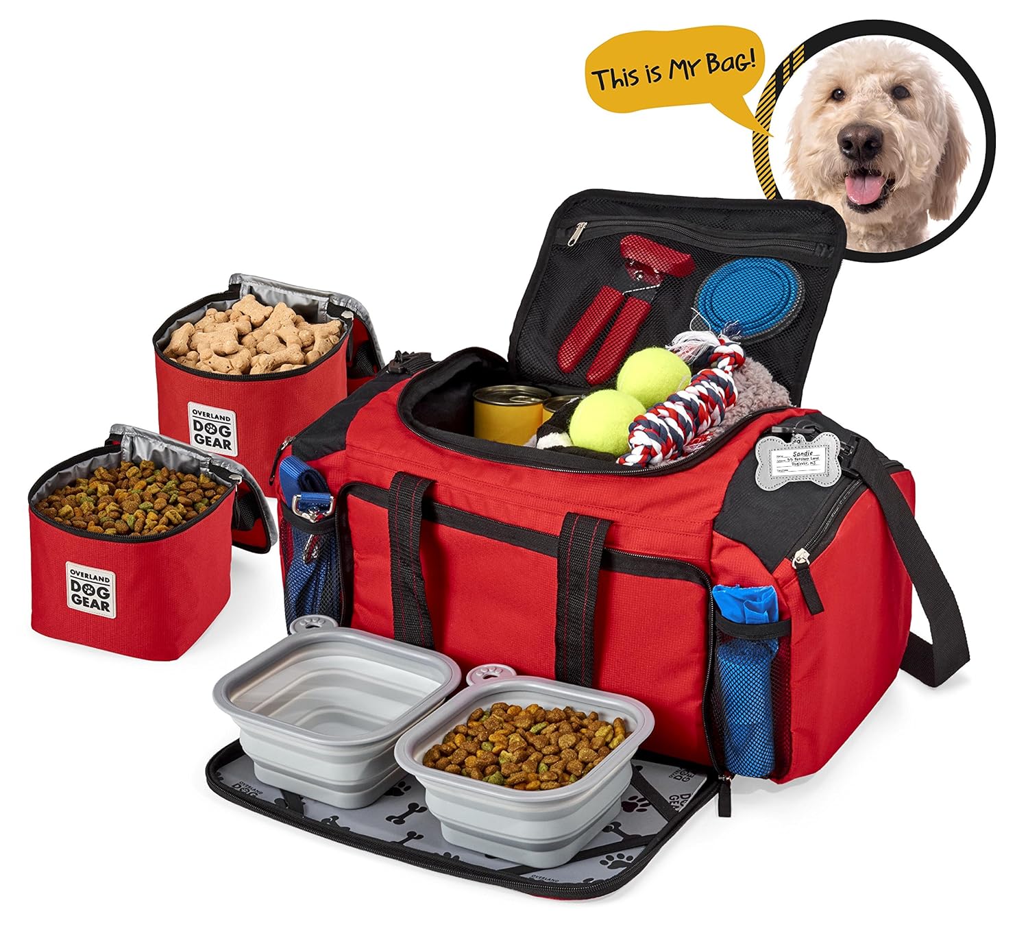 travel dog food storage bag