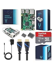 Vilros Raspberry Pi 3 Complete Starter Kit with Clear Case and 32GB SD Card