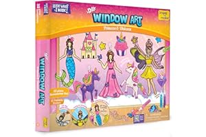 Imagimake Window Art Princess & Unicorn | Suncatcher Kit | Unicorn Toys for Girls Age 5-8 | Craft Kits for Ages 8-12 | Gifts for 5 Year Old Girls | Princess Toys