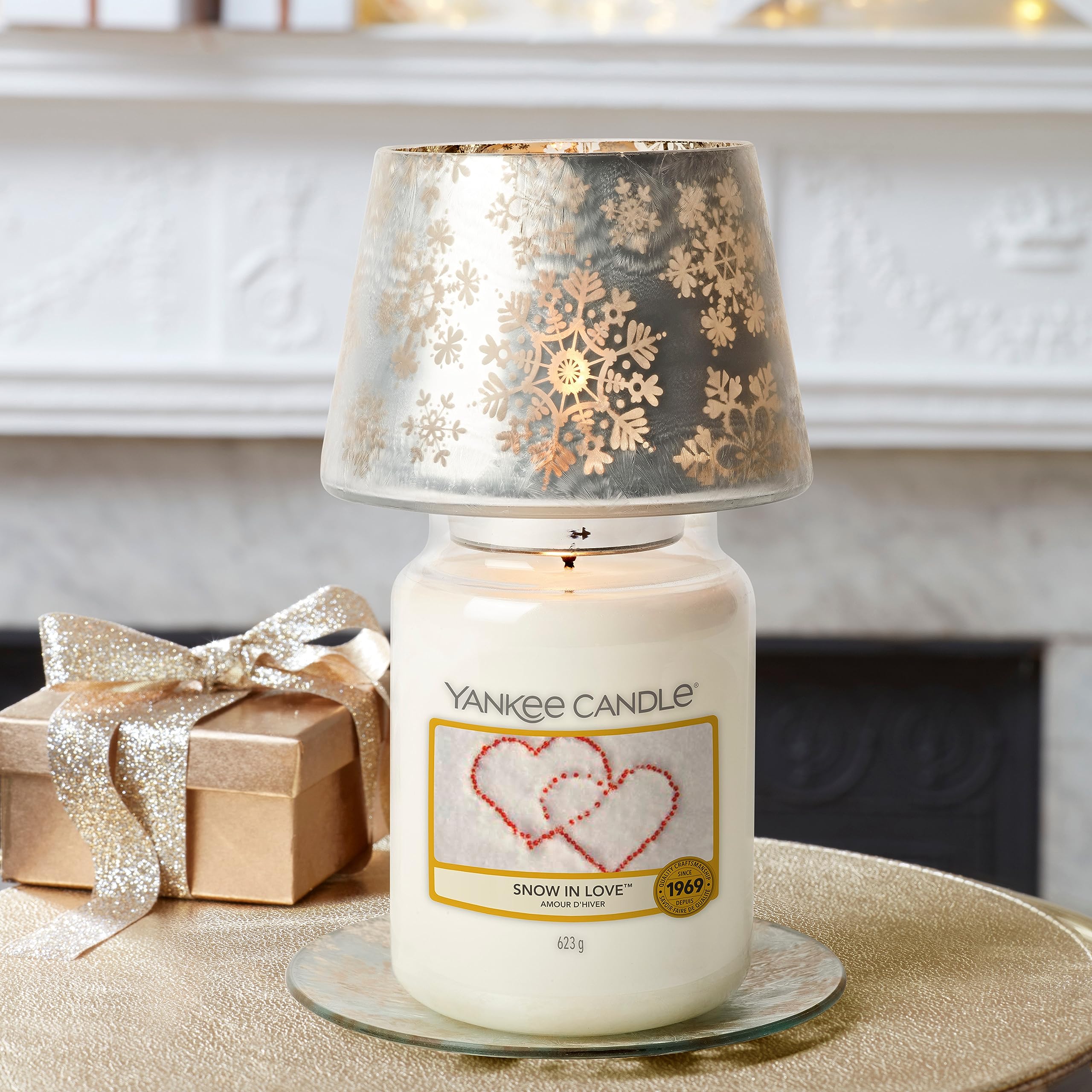 Yankee Candle Scented Candle | Snow In Love Large Jar Candle | Long Burning Candles: up to 150 Hours