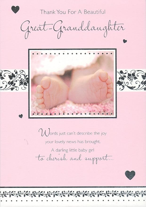 thank you for our beautiful granddaughter card