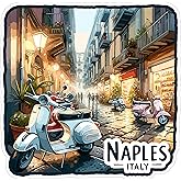 Naples Italy Sticker 4 Inch City Travel Souvenir Destination - Waterproof Vinyl Decal for Laptop Water Bottle Car Tumbler - Durable Aesthetic Long-Lasting Stickers for Adults ID44990