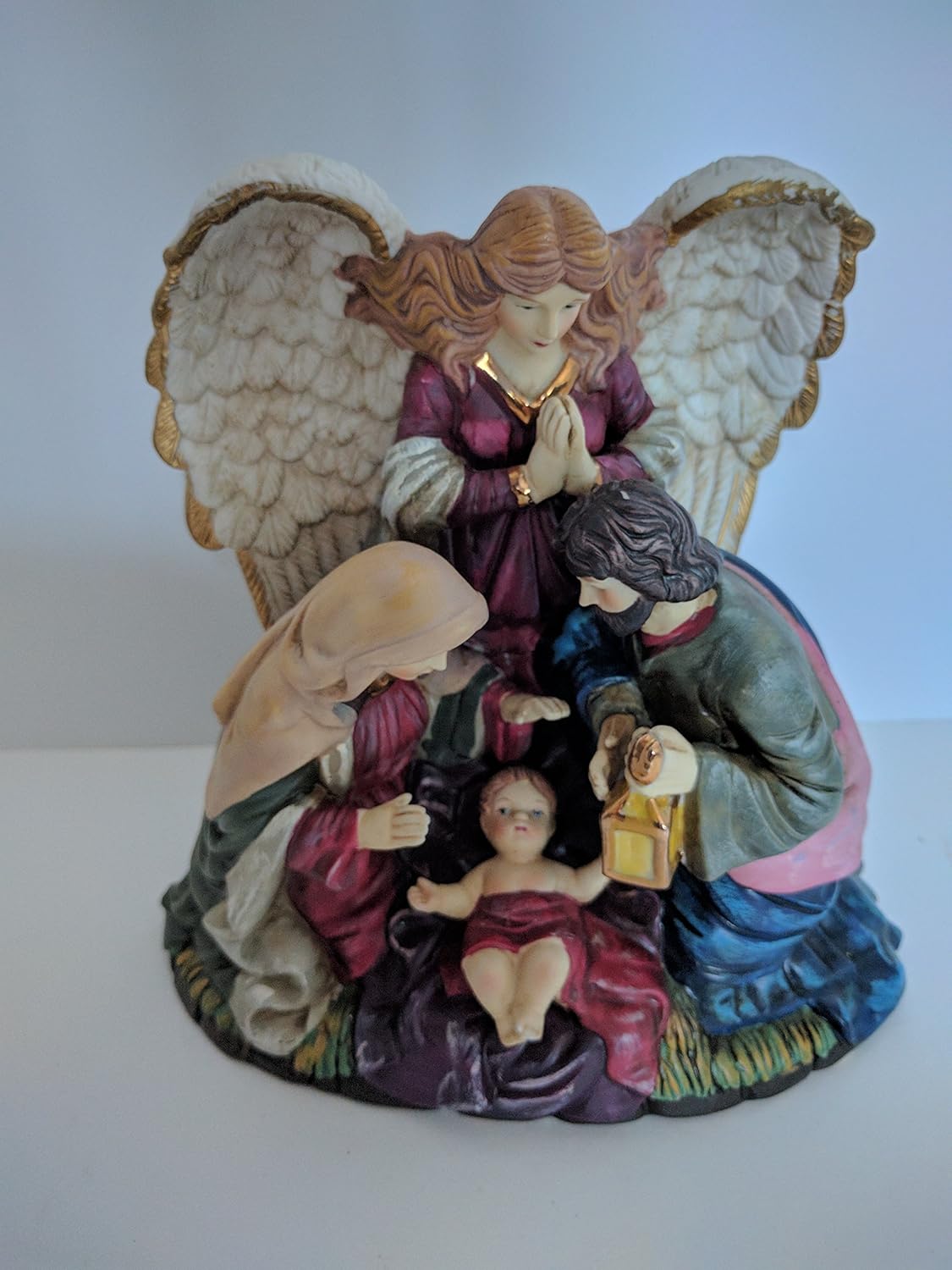 Nativity Ceramic Baby Jesus Overlooked Angel 2004 Home