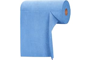itanso Tear-A-Rag Roll -50 Pack, 12 x 12 Microfiber Cleaning Cloth, Reusable Towels for Home, auto and Shop (Blue)