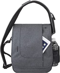 Travelon: Anti-Theft Urban N/S Messenger Bag - Slate