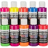 Createx Colors 5817-00 10 Color Fluorescent Set