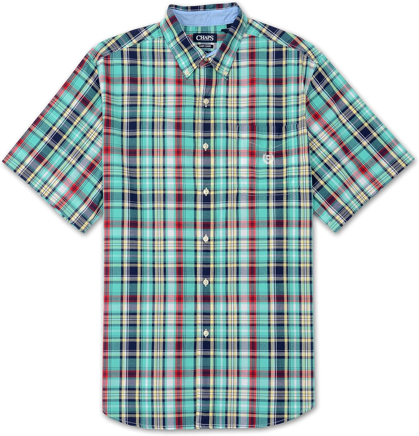 Chaps Big and Tall Easy Care Plaid Shirt (Green 3X-T): Amazon.ca: Clothing & Accessories