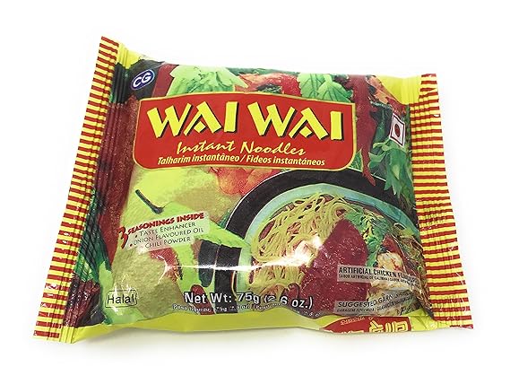 Amazon Com Wai Wai Nepali Instant Noodles By Chaudhary Group Box Pack Of 30 Pcs Halal Chicken Grocery Gourmet Food
