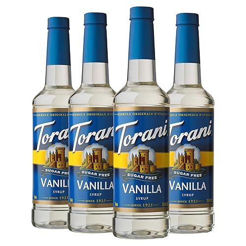 Torani Sugar Free Syrup, Vanilla, 25.4 Ounces (Pack of 4) 