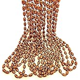 GZYSSL 12 Pcs Sports Football Party Brown Beads Mardi Gras Beads Football Sport Events Party Supplies