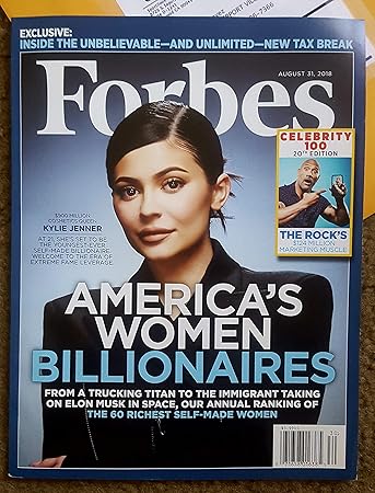Amazoncom Forbes Magazine August 2018 Kylie Jenner Is One Of