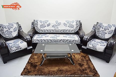 Buy Goldenize 3 1 1 Polyester And Cotton Leaf Reversible Couch