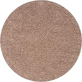 THE RUGS Living Room Round Beige Shag Rug 120 cm Soft Durable 30 mm view 6