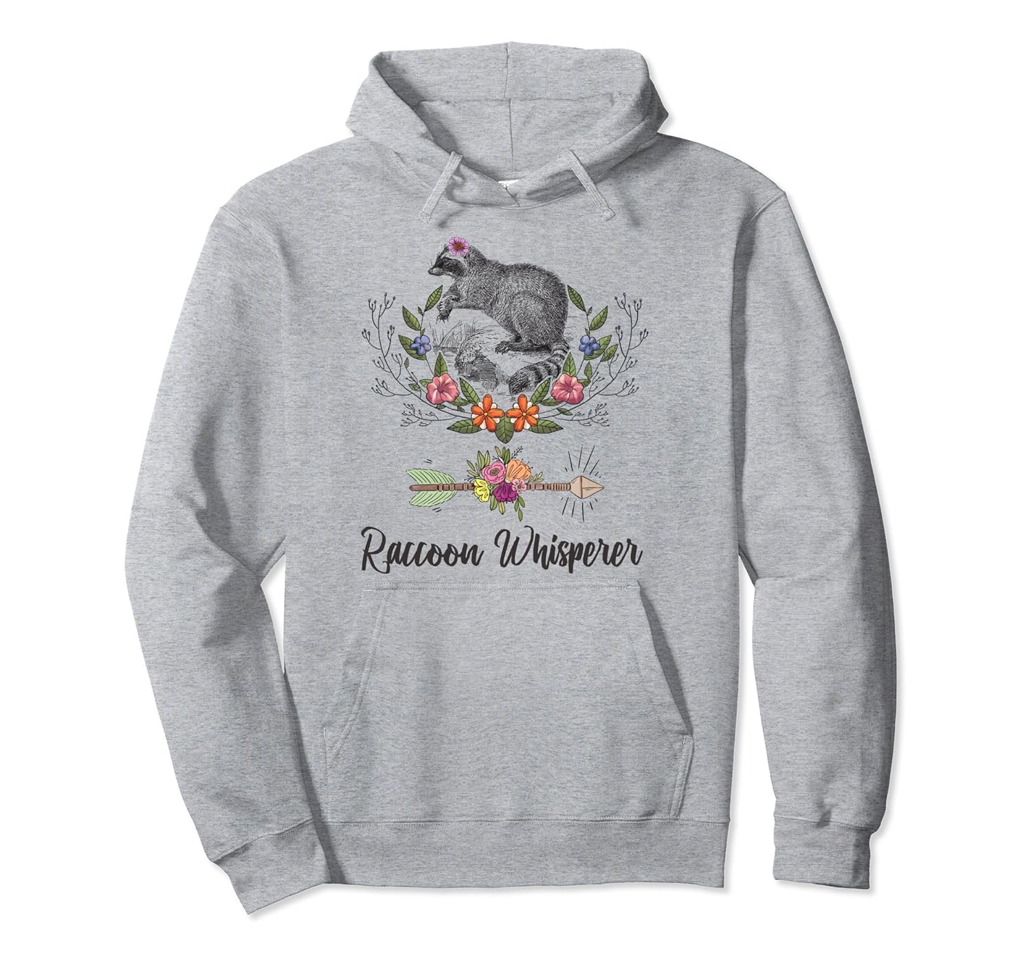 Boho Mammal Raccoon Whisperer Hoodie Funny Animal Lover Gift-ANZ