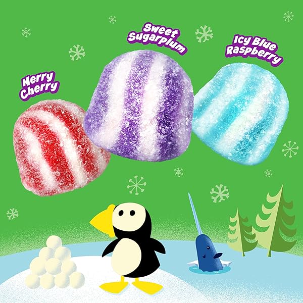 BRACH’S ELF SWIRLY TWIRLY GUM DROPS, 2.5OZ BAG – HOLIDAY CLASSIC FOR FESTIVE CANDY DISHES AND BAKING