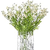Smalldu Realistic Daisy Flowers Artificial 7 Pcs 20.4 in Fake White Daisies Chamomile Flower Whith Leaves,for Home Table Centerpieces Decor