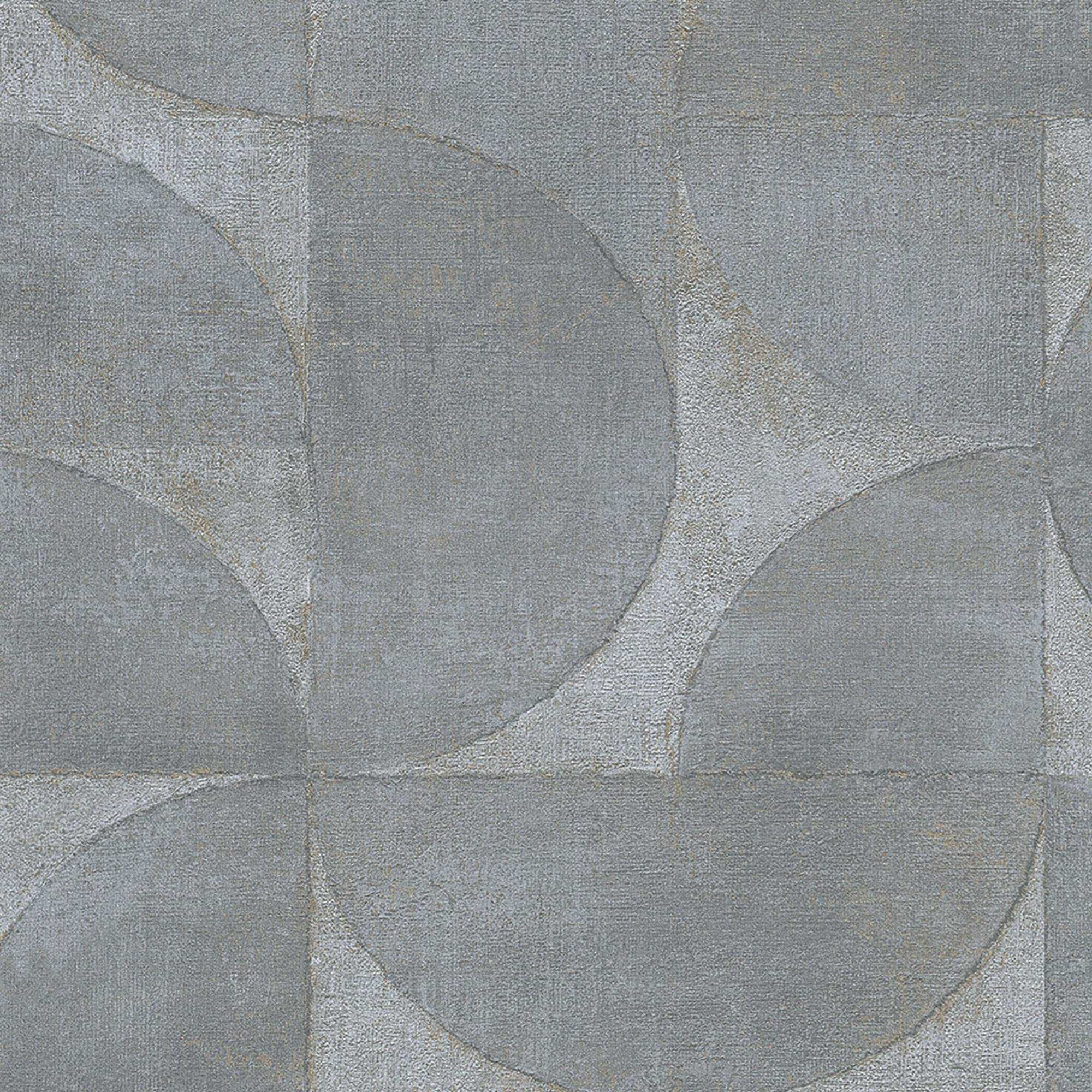 Galerie 32820 Perfecto 2 Rustic Circle Wallpaper, Grey, 10.05m x 53cm