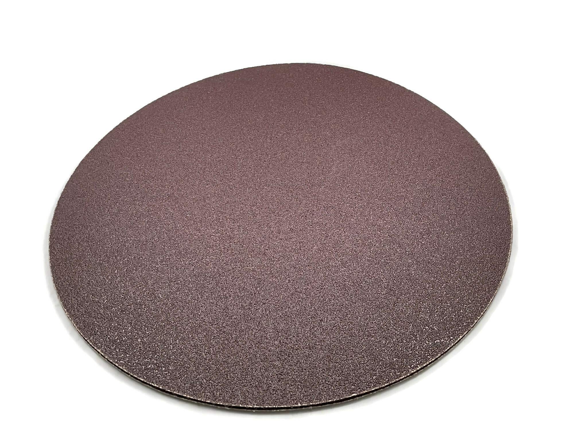 12 in. 60 Grit Hook & Loop Heavyweight F wt. Paper Sanding Discs